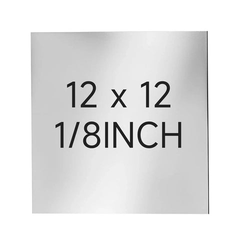 304 Stainless Steel Sheet Twelve By Twelve Inch One Eighth Inch Thick With Protective Film Durable Corrosion And Heat Resistant Metal Plate