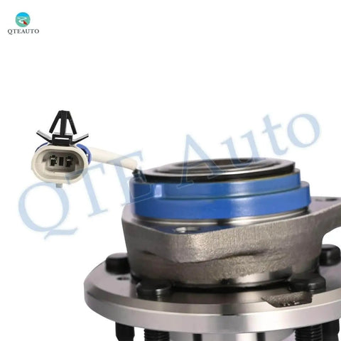 Close-up of front wheel hub bearing assembly pair with connector shown, replacement for 2006-2011 Buick Lucerne