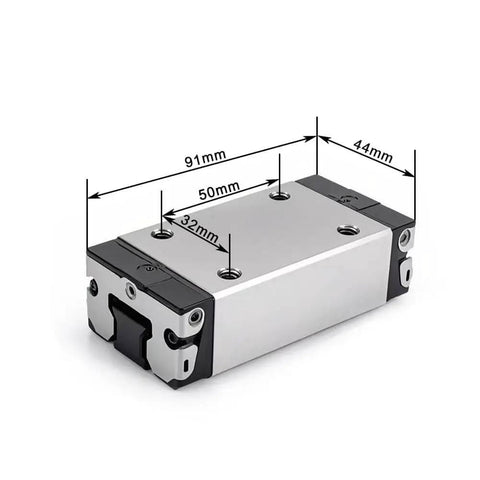 SLS Extended ball slider linear guide block single bearing for slide units, sealed option with dimensions.