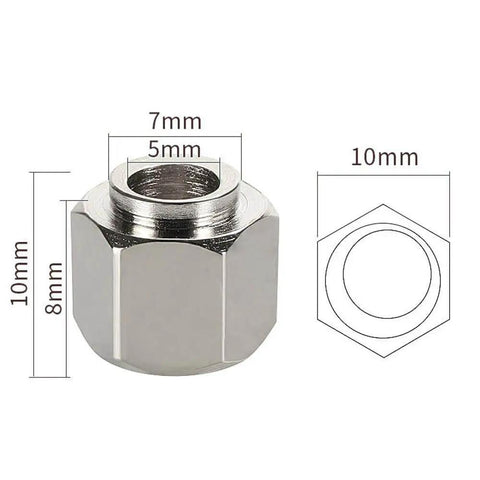Hexagonal eccentric column from POM Big Pulley Wheel Kit With 13 Pulleys, 10 Hexagonal Eccentric Columns, And 20 Round Columns for 3D Printers.