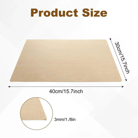 24 Pack Basswood Sheets 16 By 12 Inches One Eighth Inch Thick Unfinished Wood For Laser Cutting Arts And Crafts Painting