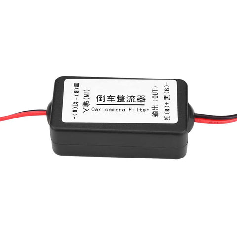 12V DC Car Rearview Camera Power Relay Capacitor Filter Rectifier Kit For Stable 12V Supply To Your Backup Camera close-up view