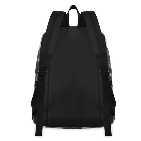 Rear view of Bear Themed Sunglasses Backpack With Insulated Cooler Lunch Box, Lightweight 15.6 Inch Laptop Daypack for Women and Men.