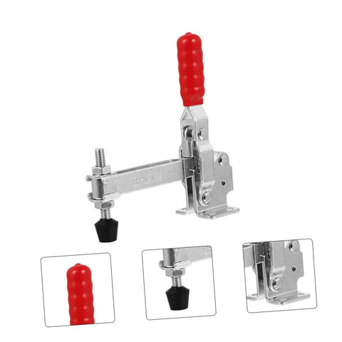 Heavy Duty Welding Toggle Clamps Set With Rubber Tips Two Pack Quick Release Workshop Clamps for woodworking