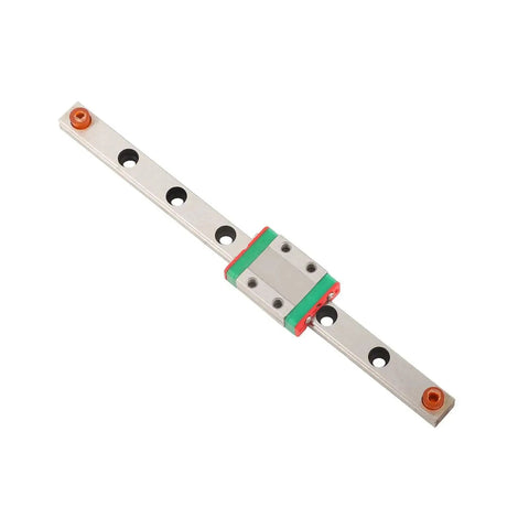 9mm Linear Rail Kit With Mini Bearing Steel Rail And Slide Block, 150mm Length Option, Rock Solid Four Point Design For Load