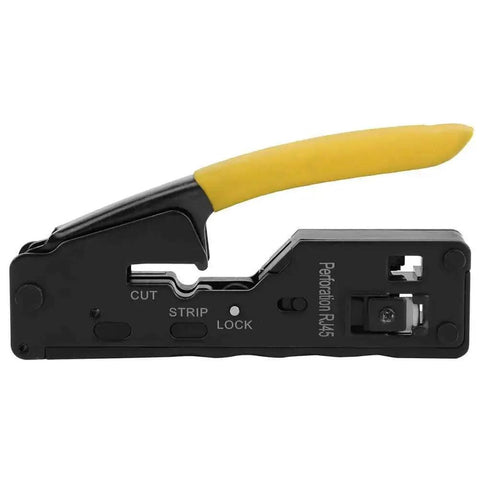 3 In 1 Network Wire Crimping Tool With Cutter And Stripper Adjustable Crimp Modes For CAT5 CAT6 CAT7 Ethernet, side view