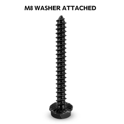 Lag Bolt Kit For TV Mount With M8 Bolts For Wood Studs And Concrete Anchors Includes Allen Key And Bubble Level Heavy Duty Steel