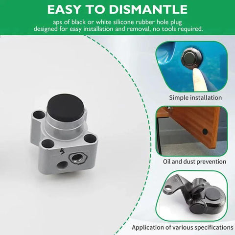 T Shaped Silicone Hole Plug 76.3 Mm 3 In Soft Flexible Rubber Stopper Tube End Cap Cover image with product usage examples