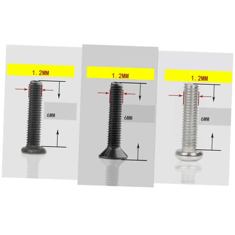 All In One Countersunk Screw Set Kit With Flat Head Screws 18 Sizes For Glasses Watches And DIY Projects in black and silver colors