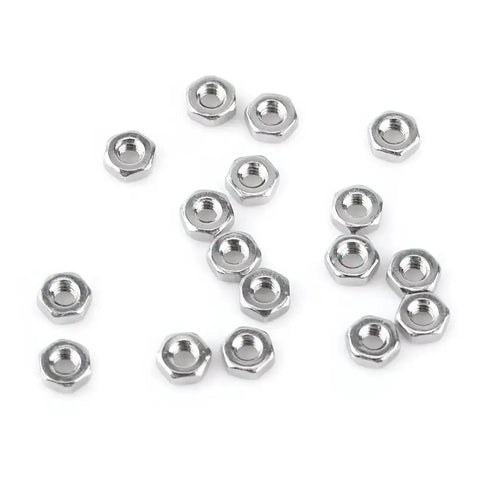 230-Piece M2 Stainless Steel Button Head Screws And Nuts Hex Socket All-in-One Pro-Grade Kit nuts on white background