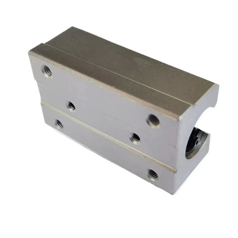Side view of metal Four Piece 12mm SBR Linear Bearing Block Set For CNC Router And DIY Projects, Includes SBR10UU SBR12UU SBR16UU SBR20UU SBR25UU, Pro Grade Slider Rails And Guide Rail Kit
