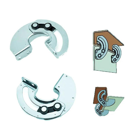 Industrial Grade Concealed 90 Degree Cabinet Hinge Set For Electromechanical Equipment Cabinets And Server Racks Two Piece