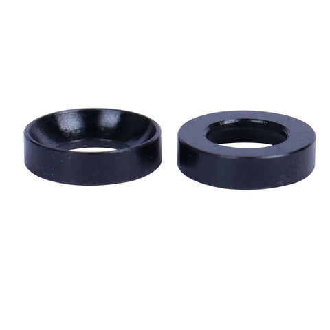Titanium M6 Washer Set Black TC4 Grade 5 Concave And Convex Washers 12Mm Outer Diameter 7Mm Inner Diameter 3Mm Thick 4 Pack