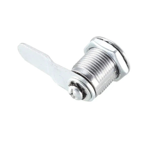 Cam Lock Three Quarter Inch Cylinder Length Cabinet Lock 2 Pack No 4 Cam Fits Up To One Half Inch Panel Thickness Zinc Alloy Chrome Plated