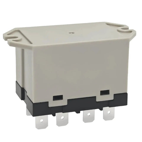 Beefy 100-120VAC Power Relay With 30A At 277VAC 6 Pin DPST Normally Open Contacts Class B Insulation Quick Connect Terminals