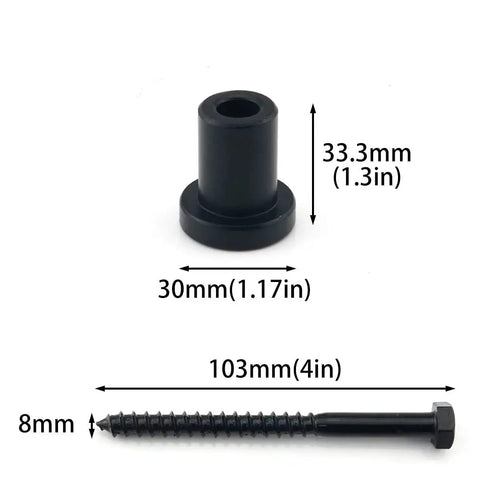 Five Pack One And One Sixteenth Inch Barn Door Wall Spacers With Screws For Sliding Barn Door Hardware Track Replacement Parts Carbon Steel Rust Resistant Mounting Brackets Durable Clamp Fittings For Secure Wall Attachment
