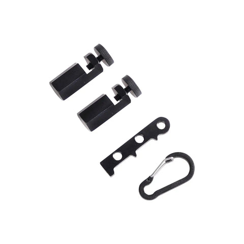 Pro Grade Tall Stair Gauges With Clip And Holder Carabiner For Framing Squares, Built To Last Aluminum Alloy Rafter Gauge And Stringer Layout Tool