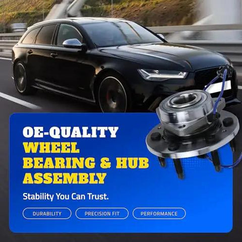 Beefed Up Front Wheel Bearing And Hub Assembly For Chevrolet Silverado Truck Heavy Duty Hub Replacement For A Smooth Ride