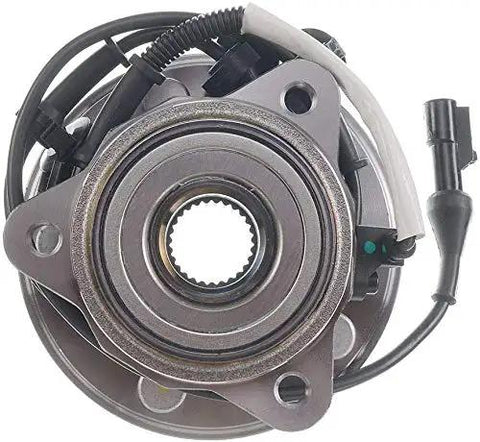 Front view of Front Wheel Hub Bearing Assembly With ABS 5 Lug For Ford Explorer 1995 To 2001 4WD, showing sealed bearing and ABS connector.