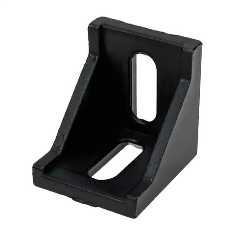 Black Ten Pack 4040 Inside Corner Bracket Gusset For 4040 Aluminum Extrusion Profile with 8mm slot for industrial frames.