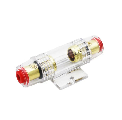 Inline AGU Fuse Holder Kit For 4 To 10 Gauge Wire With Six 100A AGU Fuses, Great For Car Audio, Alarm, Amplifier, Compressors, Auto Parts
