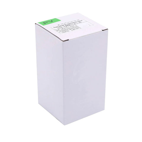 3/4 inch UPVC true union swing check valve packaging box, white.