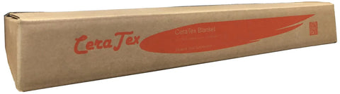 CeraTex Blanket packaging box on brown cardboard with red CeraTex logo label