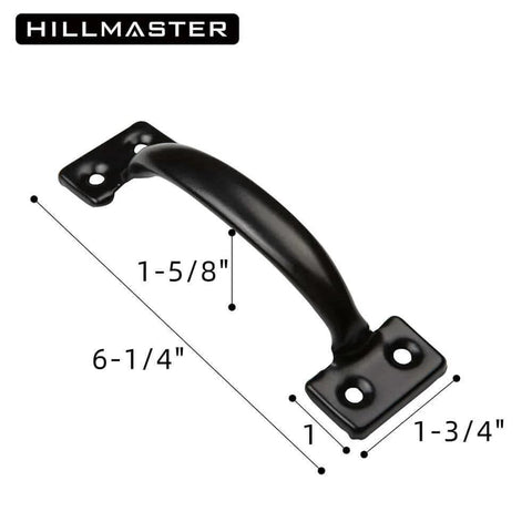 Heavy Duty Gate Latch Set For Wooden Fences Self Closing Latch With Pull String Decorative Metal Gate Pull Handle Black finish