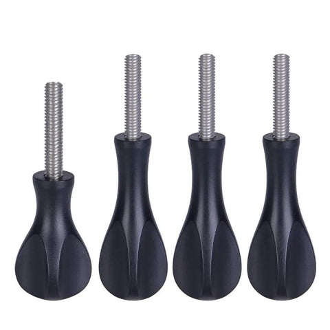 3 Long Thumb Screws And 1 Short Screw Kit For GoPro Hero 13 Through 3 Plus Hero Session And Max, stainless steel screws