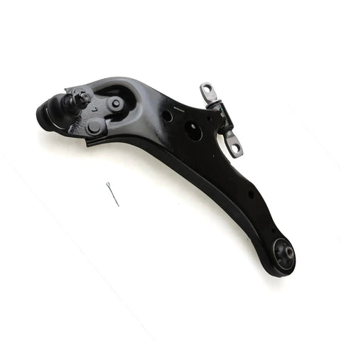 Beefed Up 2 Pc Front Lower Control Arm With Ball Joint Kit For Toyota Highlander 2008 To 2019, Venza 2009 To 2015, Lexus RX350 RX350L RX450h RX450hL 2010 To 2020 Front Suspension Arm Set Left And Right, showing steel construction and mounting features on white backdrop.
