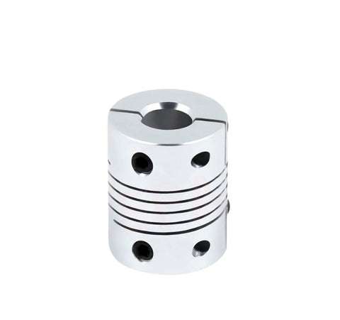 Heavy Duty Aluminum Flexible Shaft Coupling For Motors With Encoder Hole Elastic Clamping High Hardness Vibration Dampening Easy Alignment