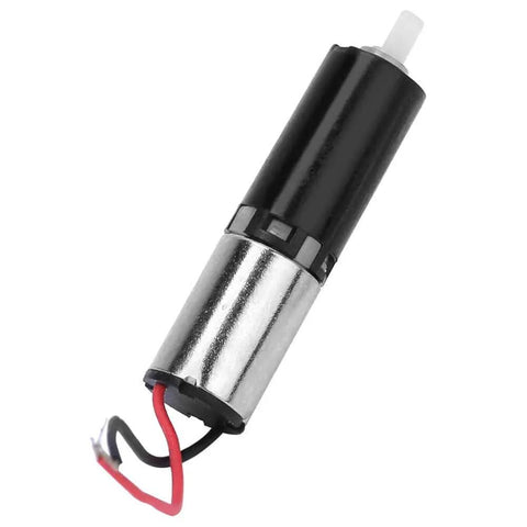 Ultra Compact Micro Planetary Gear Motor Reducer For 3V DC Three Stage Precision Gearbox visible with wires and metal casing