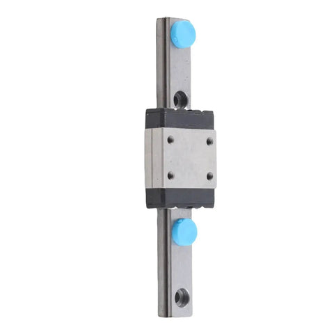Precision Linear Rail Guide With 7mm Wide Slide Block With Ball Retainer And Built In Lubrication System in vertical view