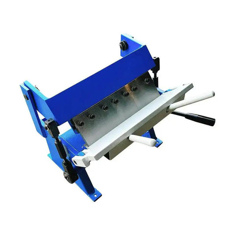 12 Inch 20 Gauge Mild Steel Bench Pan And Box Brake Machine with 5 adjustable removable fingers, compact design for small shops