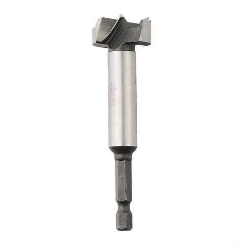 8mm to 25mm Hinge Boring Drill Bit for Woodworking and Plywood, High Carbon Steel Hole Cutter with Round Shank and Flat Wing