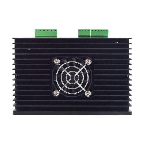 High Performance DM860T CNC Digital Stepper Motor Driver For Nema 34 And Nema 42 Motors front view showing cooling fan grille