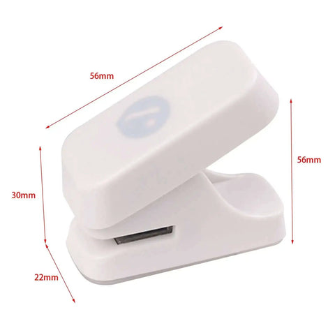Mini Mushroom Hole Punch 1 Hole Puncher Handheld Paper Punch For Booklets And Crafts, shown side view with dimensions 56x22 mm.