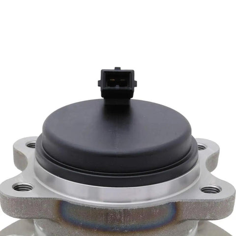 Front view of Beefed Up Rear Wheel Hub Bearing Assembly Drop In Ready For Hyundai Sonata Tucson Veloster N Cadenza Optima Sportage Fits Rear Driver Side Or Passenger Side 2015 2019 Sonata 2016 2021 Tucson 2019 2021 Veloster N 2017 2020 Cadenza 2016 2020 Optima 2017