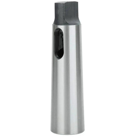 Side view of taper reducing drill sleeve MT5 to MT4, high-speed steel, precision machined finish