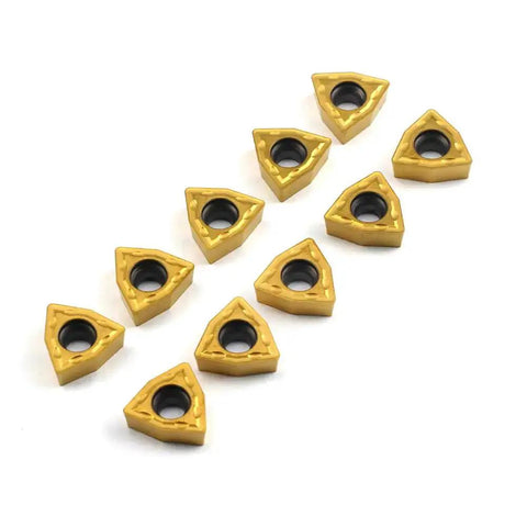 Pro Grade Carbide Turning Inserts WCMT06T304 WCMT32.51 Diamond 55 Degree Chipbreaker For CNC Lathe Turning, 10 pack