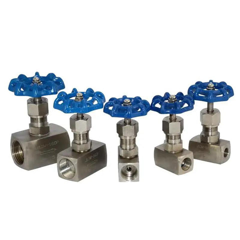 Heavy Duty High Pressure Needle Valve With Female Thread In Stainless Steel 316 for Precise Fluid Control, VARMHUS, various sizes show.