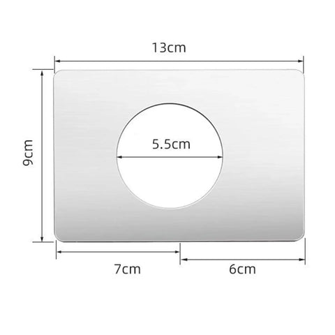 2 Pack Stainless Steel Door Reinforcement Plates For Lever Locks And Door Bolts Backplates Rust Resistant And Weatherproof 13 Cm By 9 Cm