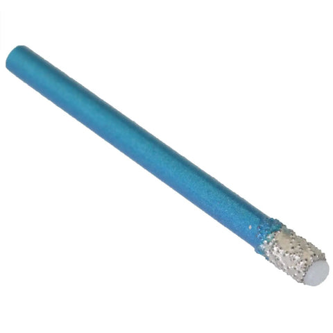 Five Piece Diamond Dry Drill Bit Set For Tile Glass Ceramic Marble And Stone With 3/16 15/64 5/16 13/32 1/2 Inch Core Bits Built In Cooling Wax Delivers Over Thirty Percent Higher Abrasion Resistance And Faster Drilling For Clean Precise Holes That Crush single drill bit close-up