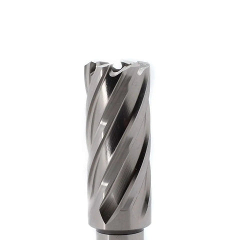 Engineered 1 Inch Cutting Diameter Annular Cutter For Magnetic Drill Press With 2 Inch Cutting Depth, 3/4 Inch Weldon Shank And 2 Flat, Pilot Pin Included, One Piece By Oscarbide