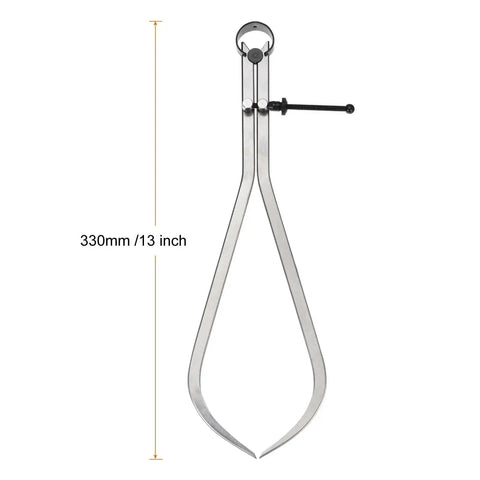 12 Inch Spring Joint Caliper For Wood Turning Lathe Work With Solid Nut Stainless Steel Forged High Carbon Metal Calipers