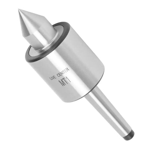 MT1 Triple Bearing Live Center for Metal Lathe Turning High Speed CNC Work Hard Alloy Steel Core 60 Degree Ball Bearing Shaft Dust and Liquid Seal