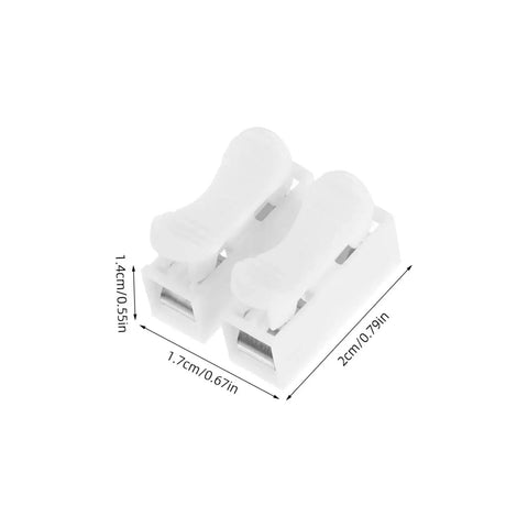 80Pcs Spring Clamp Terminal Connectors For LED Lighting Quick Connection Barrier Blocks Electrical Wiring Terminal Blocks product