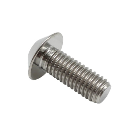 Titanium Button Umbrella Socket Head Bolts M6 X 1.0 X 16mm Pack Of 5 for Bikes and Motorcycles, showing side view