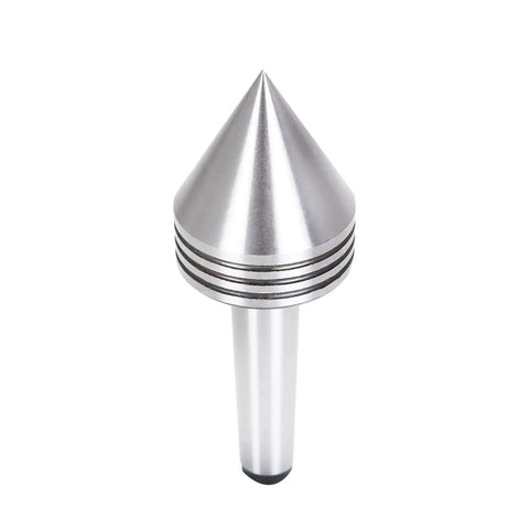 MT2 Live Center 60 Degree 2-1/2 X 1-11/16 Precision Lathe Center for Metal Lathe and CNC Work, steel, front view