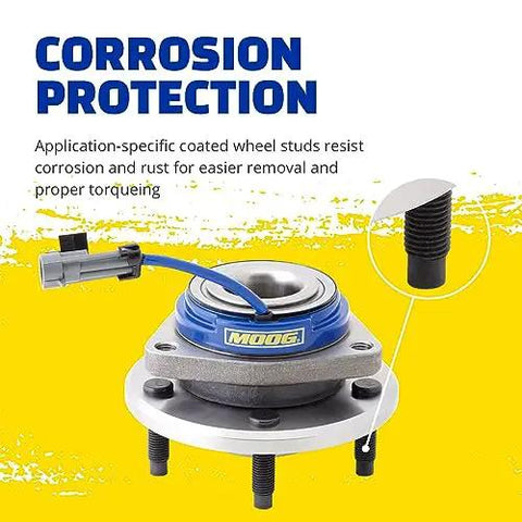 Front Wheel Bearing And Hub Assembly Direct Fit For Ford F150 2015 2016 2017 With Rust Protection shown with corrosion protection